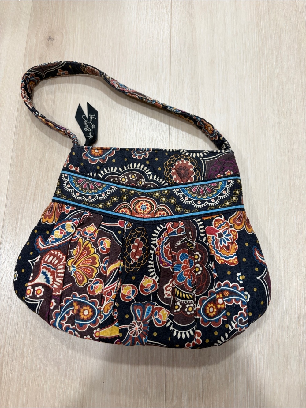 Vera Bradley “Hannah” Quilted Shoulder Purse in Kensington Retired Pattern